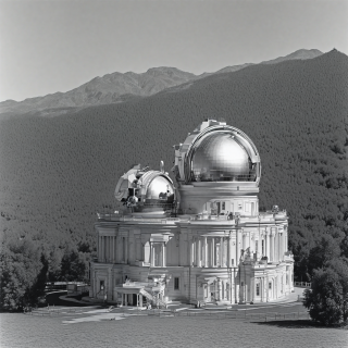 A-grand-observatory-with-telescopes.