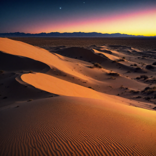 A-serene-desert-landscape-with-sand-dunes-and-a-clear-night-sky.