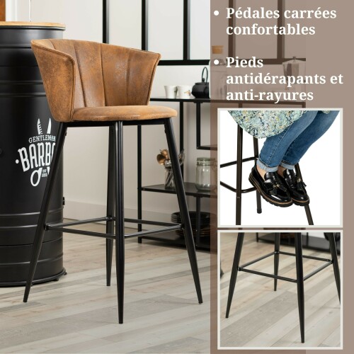 DONCIC BAR CHAIR SUEDE 轮播图 (1)