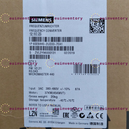 6SE6440 2UD33 7EA1 NEW