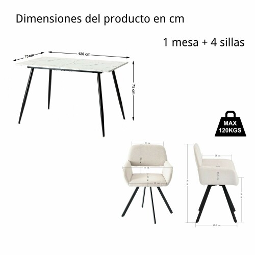 CALIFORNIA-KD-BEIGE-SWIVELWHALEN-WHITE-MARBLE-TABLE-120-KD.jpeg