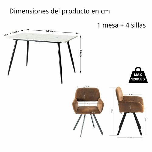 CALIFORNIA-KD-SUEDE-BROWN-SWIVELWHALEN-WHITE-MARBLE-TABLE-120-KD.jpeg